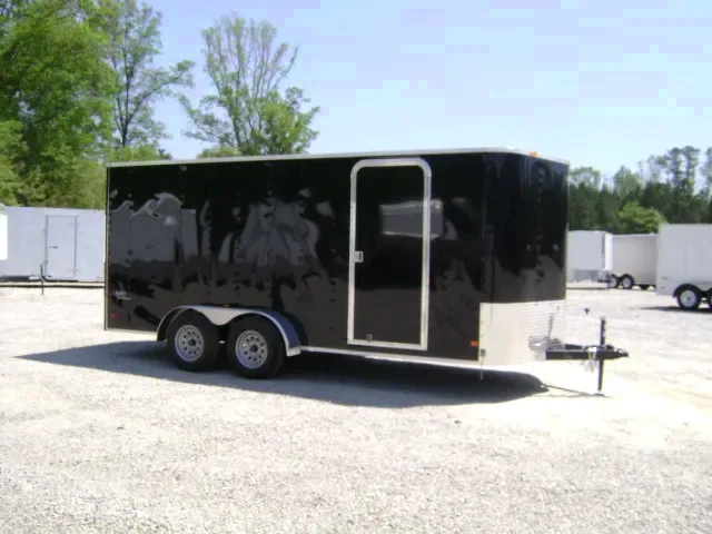 BLACK 16FT ENCLOSED V-NOSE