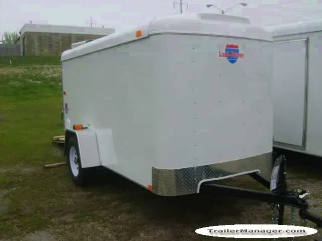 10FT WHITE STEEL FRAME CARGO TRAILER