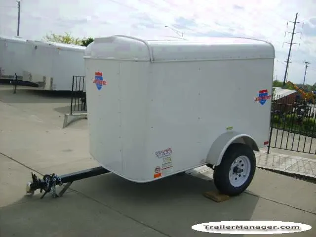 8ft SA Cargo Trailer WHITE  With Single Door