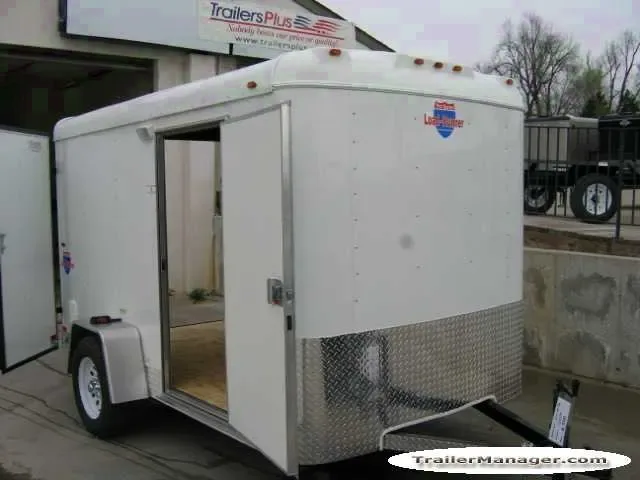 10ft Cargo Trailer, Side Door, Double Rear Doors