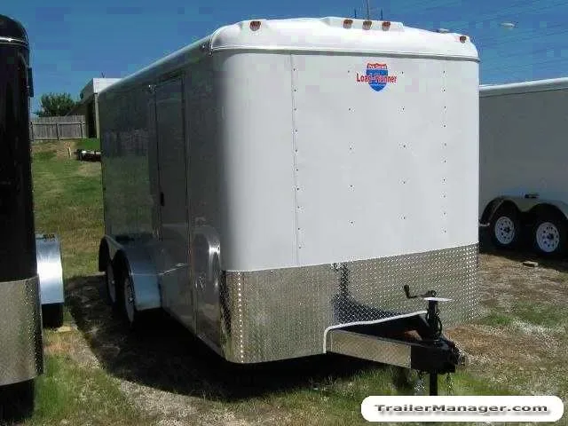 14FT TANDEM 3500LB AXLE CARGO TRAILER W/BRAKES
