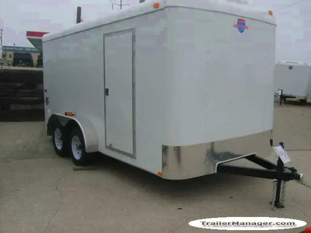 14ft Double Rear Door Cargo Trailer