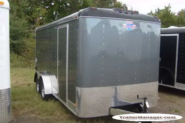 Charcoal 16ft Bumper Pull Cargo Trailer
