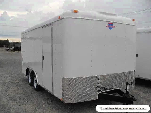 16ft WHITE With Ramp 2-3500lb Axles
