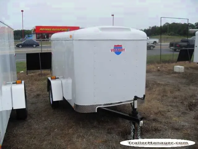 8ft Single Axle WHITE  With Single Door