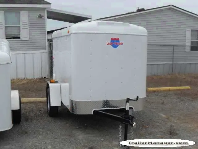 8FT Single Axle WHITE  With Single Door