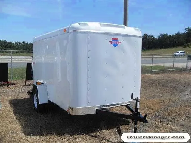 10ft  Single Axle WHITE With Ramp