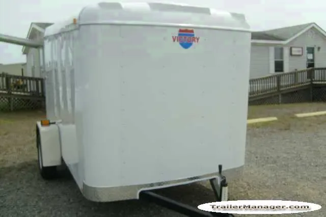 10FT  Single Axle WHITE With Ramp