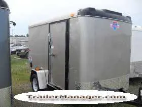 10ft  Single Axle CHAMPAGNE With Ramp