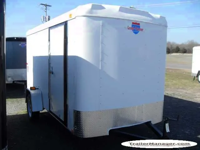 12FT  Single Axle WHITE With Ramp-Side Door