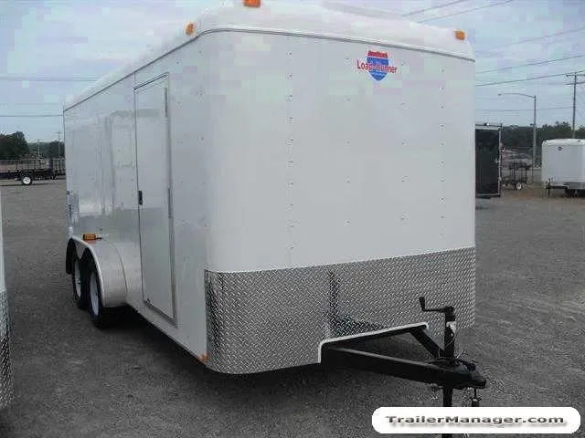 16ft  WHITE With Ramp with Spare Tire