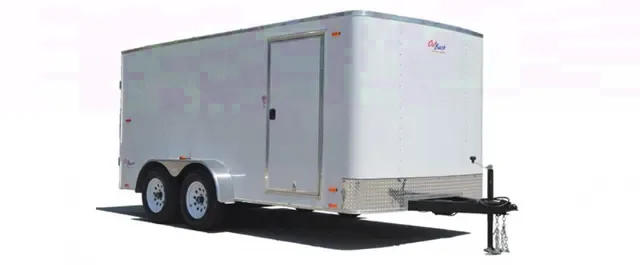12ft TA  Flat Front w/ Aluminum Wheels with Rear Ramp