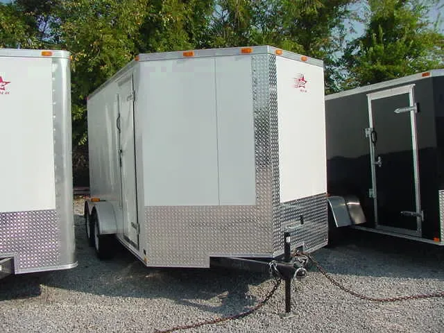Cargo Trailer  14ft V-Nose with Ramp