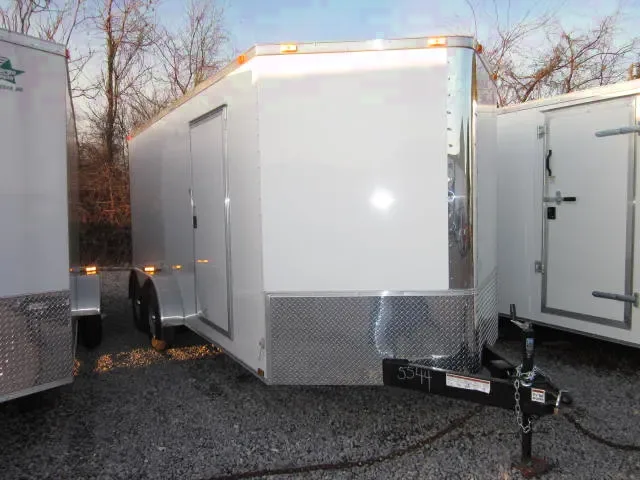 16ft White V-nose Cargo Trailer