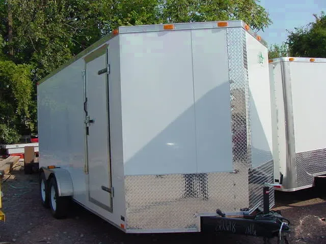 Cargo Trailer 16ft White w /V-nose
