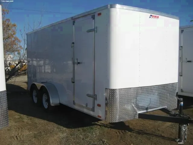 16ft Tandem Axle-White Flat Front