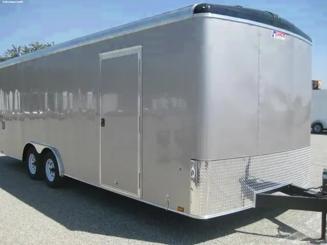 22ft Toy Hauler with Sliding Side Window and Rear Ramp