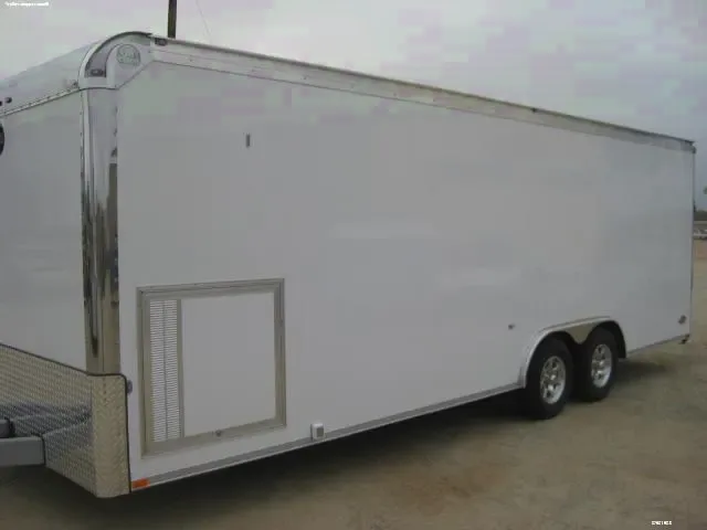 White 24ft Flat Front with Ramp-Loaded with Options
