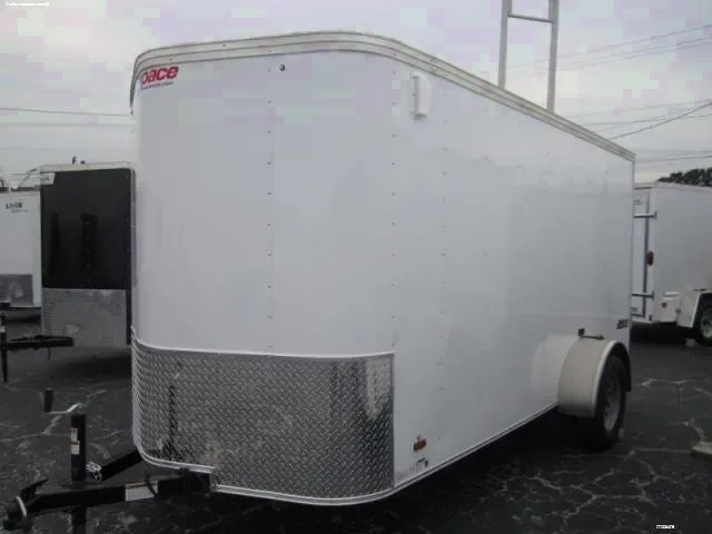 10ft Cargo   Ramp Door White V-Nose