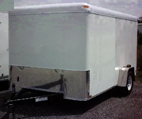 10ft Single Axle Flat Front with Double Rear Doors