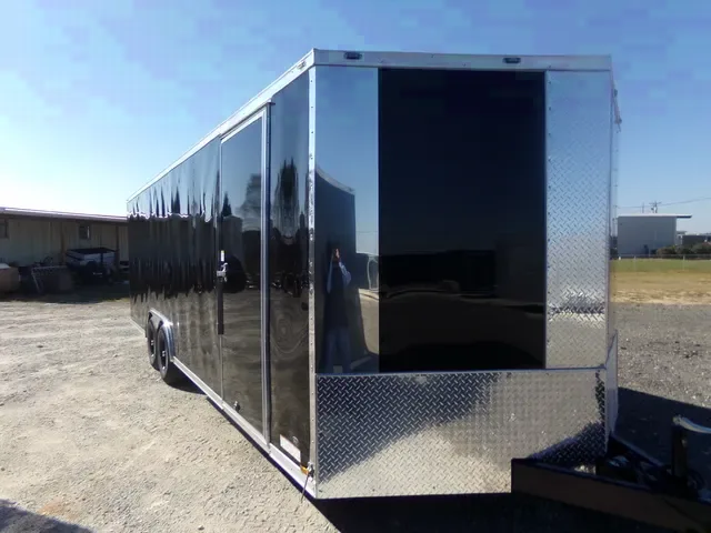 24FTA BLACK TANDEM AXLE WITH 5200LB AXLES