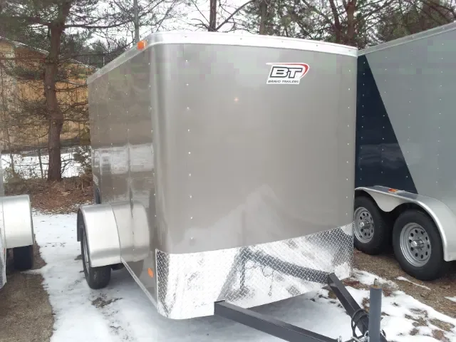 8FT Pewter Cargo enclosed w/ ramp