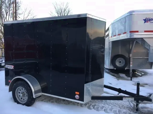 Black 8ft Cargo / Enclosed Trailer