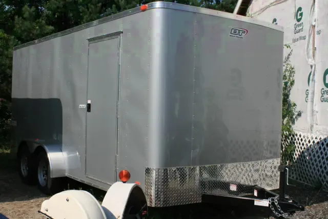 12ft Tandem Axle Enclosed Cargo-Silver