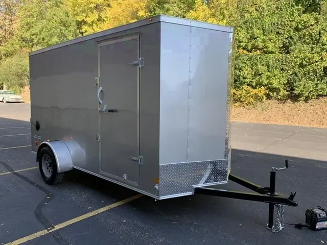 Silver V-nose Cargo Trailer 12ft SA