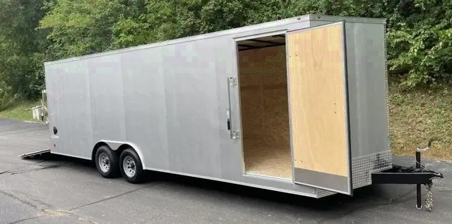 SILVER 24FT ENCLOSED CARGO/AUTO TRAILER