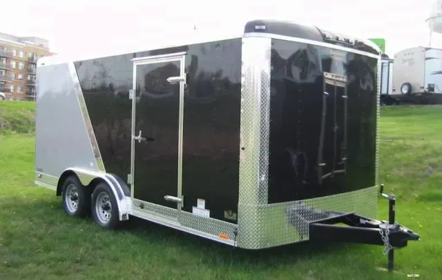 BLACK/SILVER Two Tone Cargo 12ft 7 Foot Tall