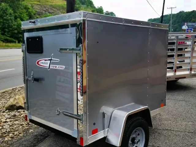 8ft Enclosed Cargo Trailer-Black