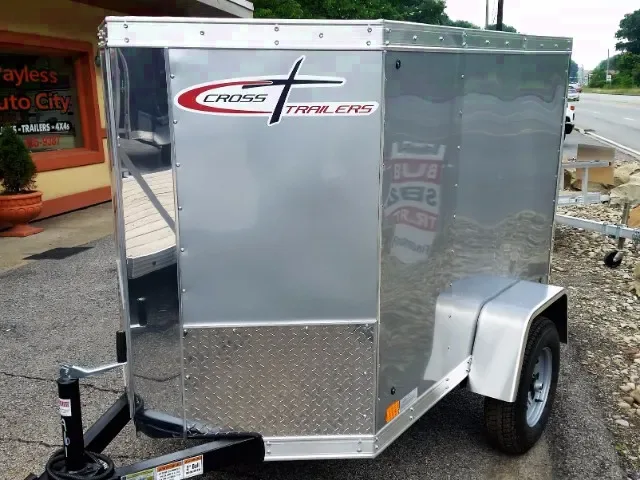 8ft V-Nose  Silver Trailer