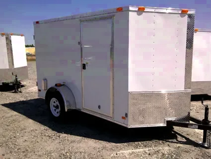 10ft SA V-Nose Trailer-White