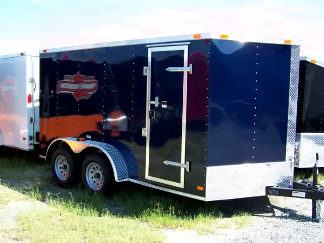 14ft TA V-Nose Trailer-Indigo Blue