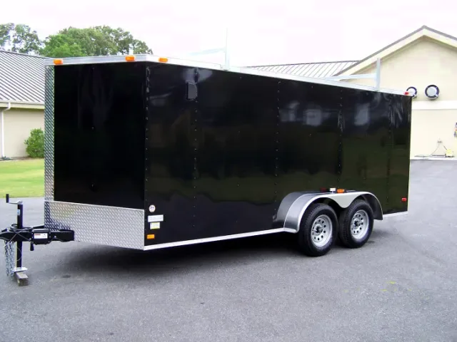 Black 16ft TA Landscape/Contractor Trailer