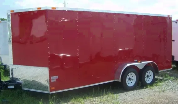 16ft TA Red Cargo Trailer