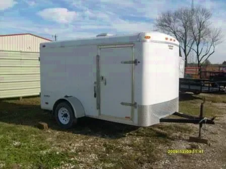 10FT ENCLOSED CARGO FLAT FRONT