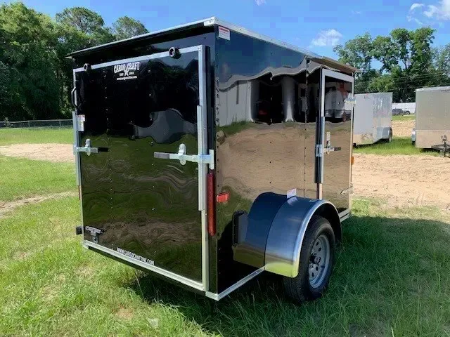 8FT SA Black V-Nose Cargo Trailer