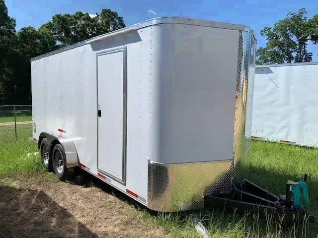 WHITE V-NOSE 18FT TA 2-3500LB AXLES