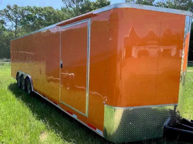 ORANGE 32FT TRIPLE AXLE CARGO/CAR HAULER