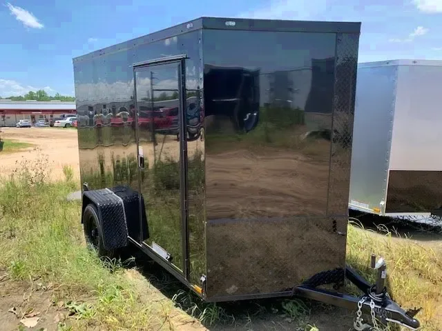 10FT BLACK CARGO TRAILER W/BLACKOUT PACKAGE