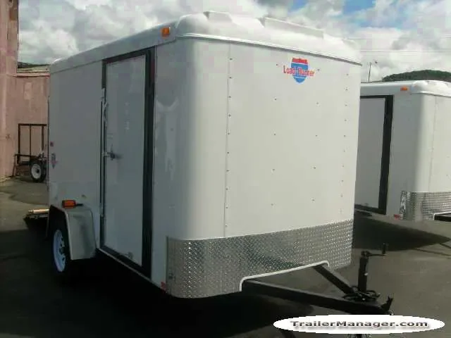 10FT Single 3500LB Axle White With Ramp