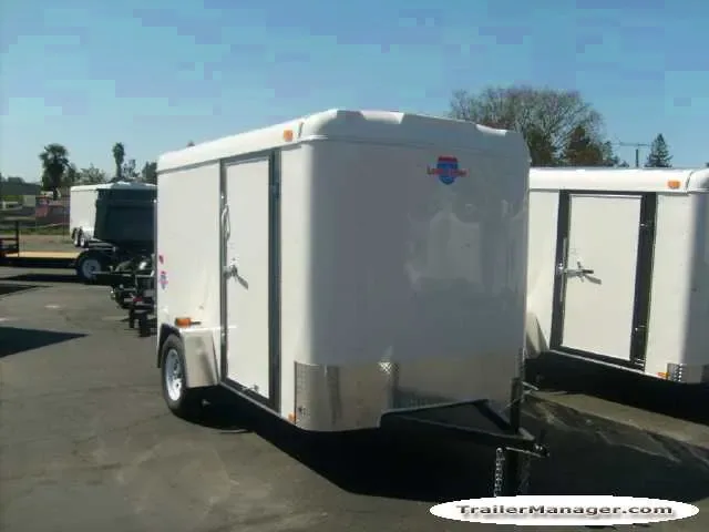 WHITE 10FT ENCLOSED CARGO TRAILER