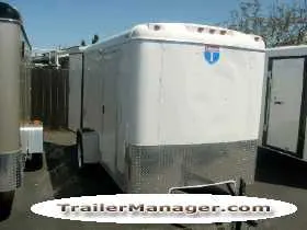 10ft Single Axle WHITE With Double Door