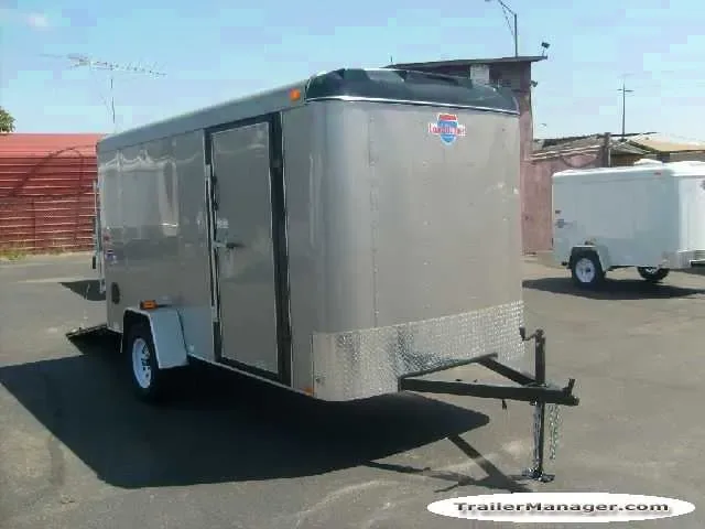 12FT CHAMPAGNE CARGO TRAILER W/1-3500LB AXLE