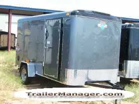 12FT DARK GREY SA CARGO TRAILER