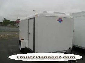 12ft  Single  Axle WHITE  With Double Door