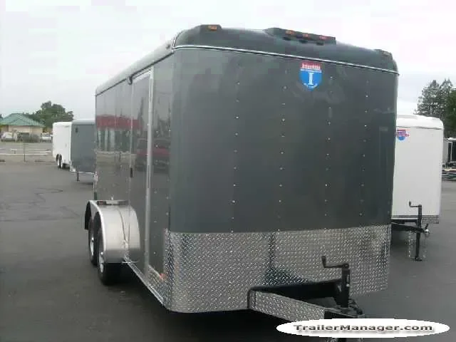 GREY 14FT TA CARGO TRAILER