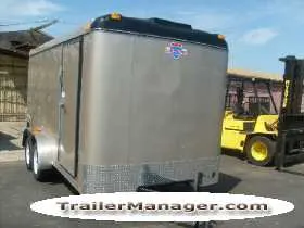 14FT CHAMPAGNE HEAVY DUTY CARGO TRAILER